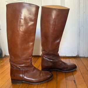 Frye Tall Brown Leather Boots sz 7